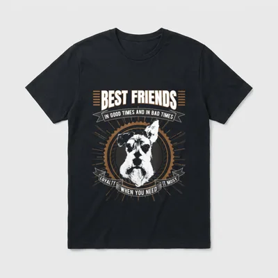 Zwergschnauzer für Frauen Männer T-Shirt – Klassisches T-Shirt in Schwarz