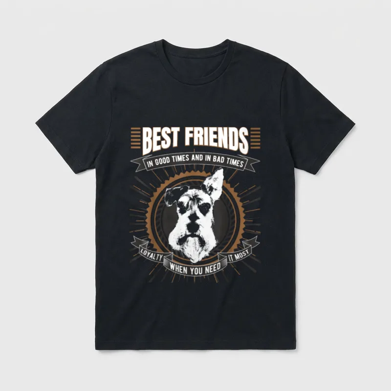 Zwergschnauzer für Frauen Männer T-Shirt – Klassisches T-Shirt in Schwarz