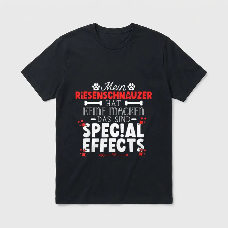 Riesenschnauzer hat keine Macken T-Shirt – Klassisches T-Shirt in Schwarz