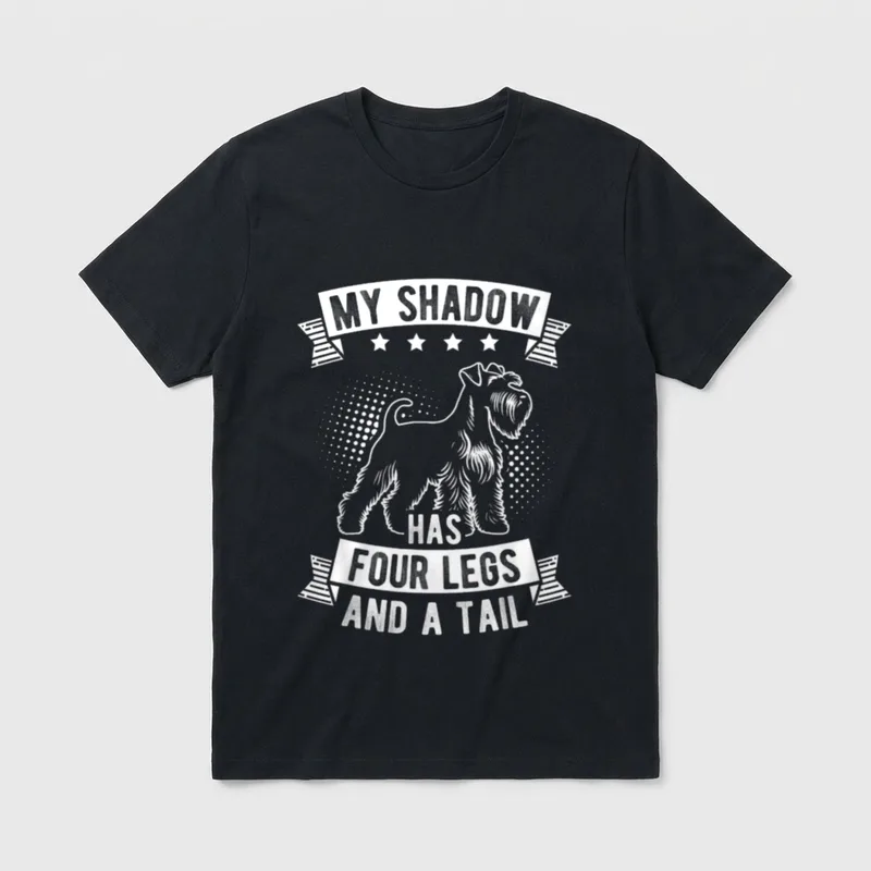 Zwergschnauzer Mein Hund ist T-Shirt – Klassisches T-Shirt in Schwarz