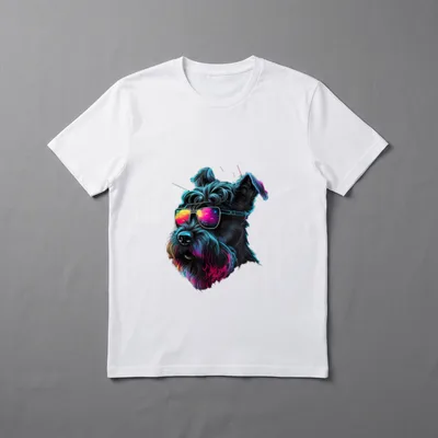 Riesenschnauzer Hunde Riesenschnauzer T-Shirt 0109 – Klassisches T-Shirt in Schwarz