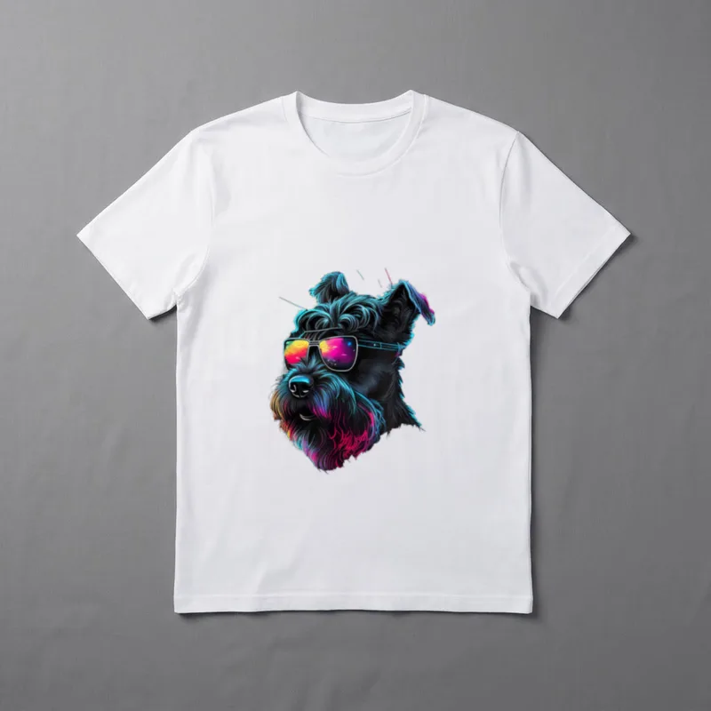 Riesenschnauzer Hunde Riesenschnauzer T-Shirt 0109 – Klassisches T-Shirt in Schwarz