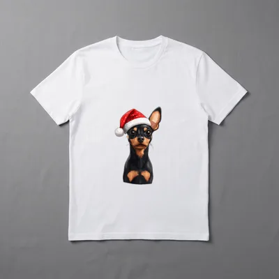 Niedliche Miniatur Pinscher Hund T-Shirt – Klassisches T-Shirt in Schwarz