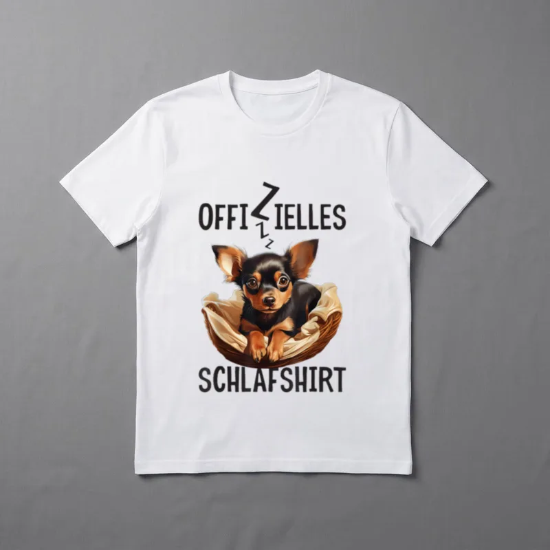 Zwergpinscher Offizielles Schlafshirt T-Shirt – Klassisches T-Shirt in Schwarz