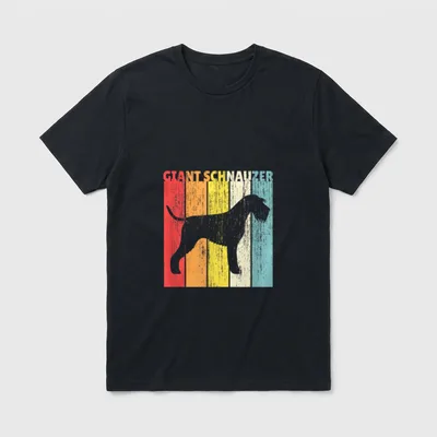 Riesenschnauzer T-Shirt 0118 – Klassisches T-Shirt in Schwarz