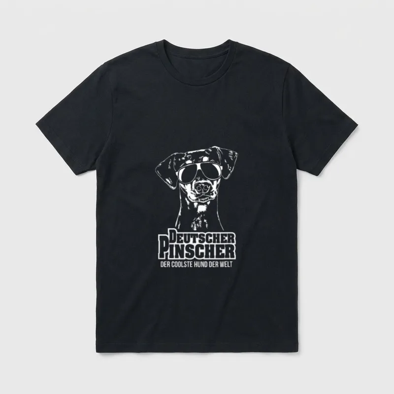 Deutscher Pinscher cooler Hund T-Shirt – Klassisches T-Shirt in Schwarz