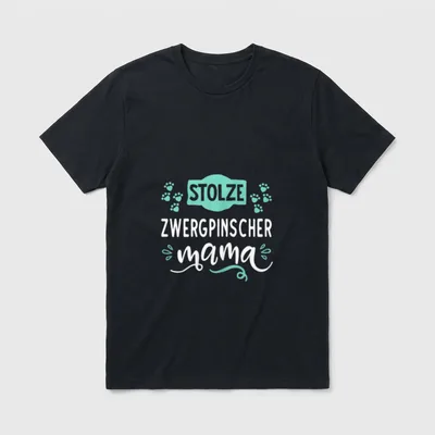 Stolze Zwergpinscher Mama Beste T-Shirt – Klassisches T-Shirt in Schwarz