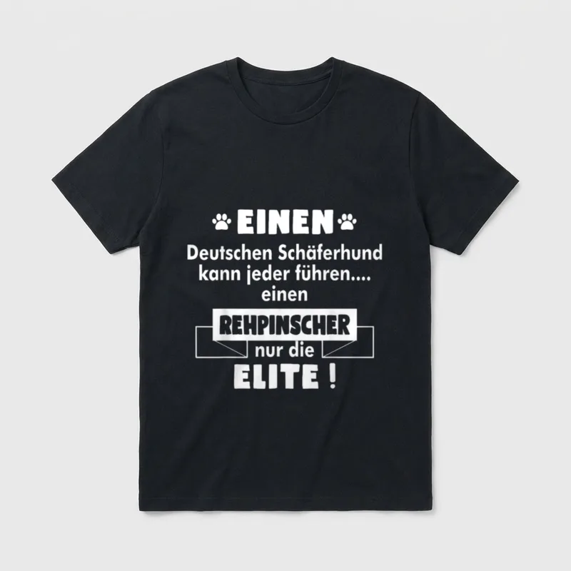 Rehpinscher Rehpinscher Hund T-Shirt – Klassisches T-Shirt in Schwarz