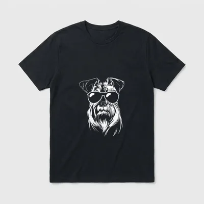 Schnauzer Dog Zwergschnauzer Riesenschnauzer T-Shirt – Klassisches T-Shirt in Schwarz