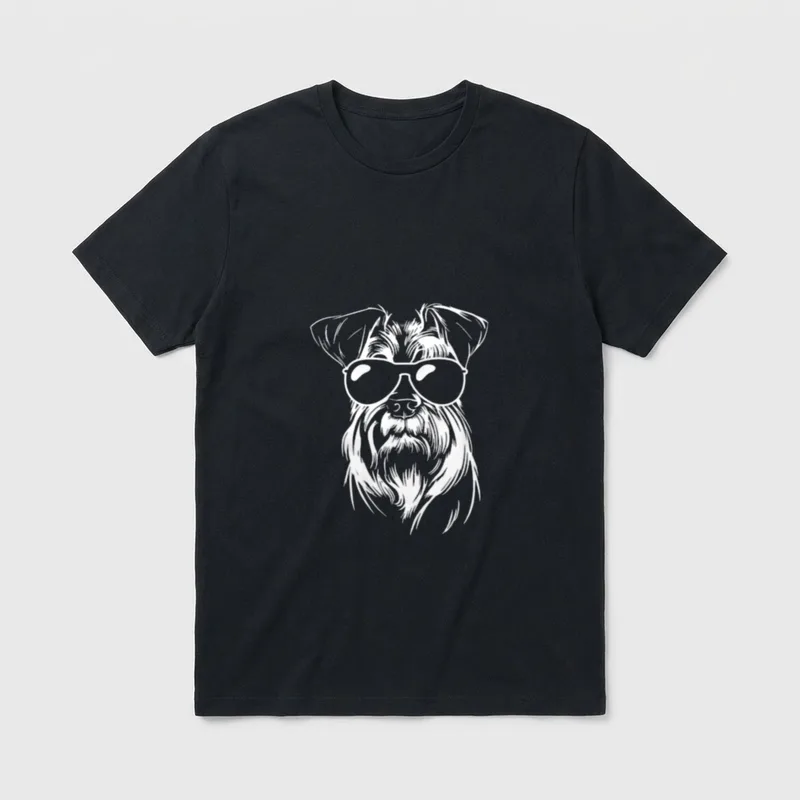 Schnauzer Dog Zwergschnauzer Riesenschnauzer T-Shirt – Klassisches T-Shirt in Schwarz