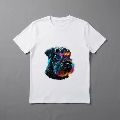 Riesenschnauzer Hunde Riesenschnauzer T-Shirt 0133 – Klassisches T-Shirt in Schwarz