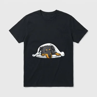 Deutscher Pinscher Hund Offizielles Schlafshirt T-Shirt – Klassisches T-Shirt in Schwarz