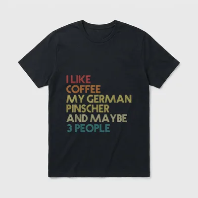 Deutscher Pinscher Hund Hundeliebhaber T-Shirt – Klassisches T-Shirt in Schwarz