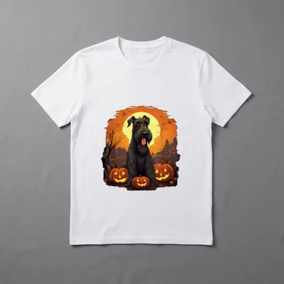 Halloween Riesenschnauzer Riesenschnauzer Halloween T-Shirt – Klassisches T-Shirt in Schwarz
