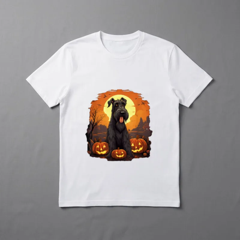 Halloween Riesenschnauzer Riesenschnauzer Halloween T-Shirt – Klassisches T-Shirt in Schwarz