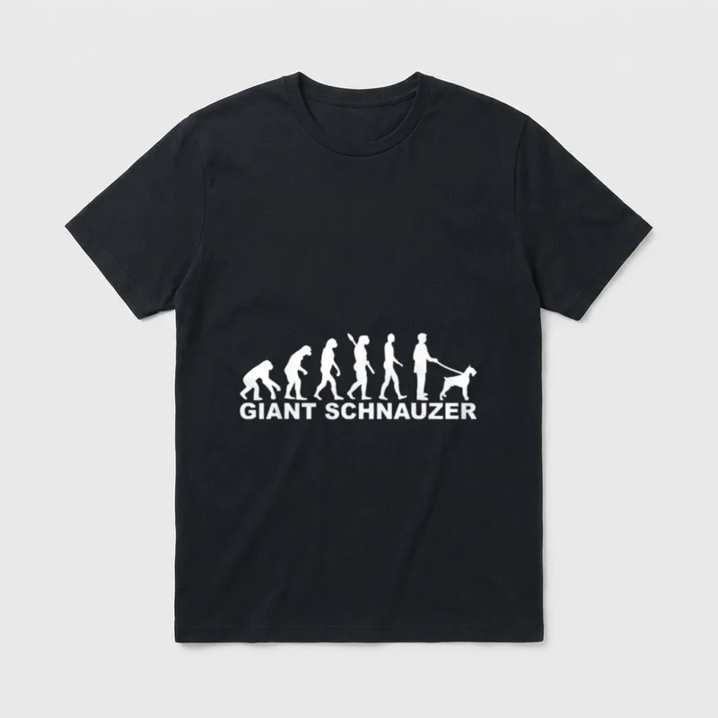 Riesenschnauzer Evolution Pinscher & Schnauzer T-Shirt – Klassisches T-Shirt in Schwarz