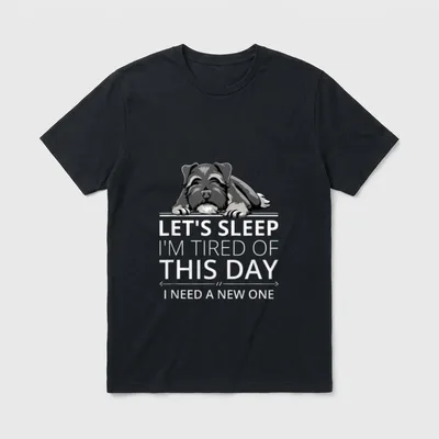 Zwergschnauzer T-Shirt – Klassisches T-Shirt in Schwarz