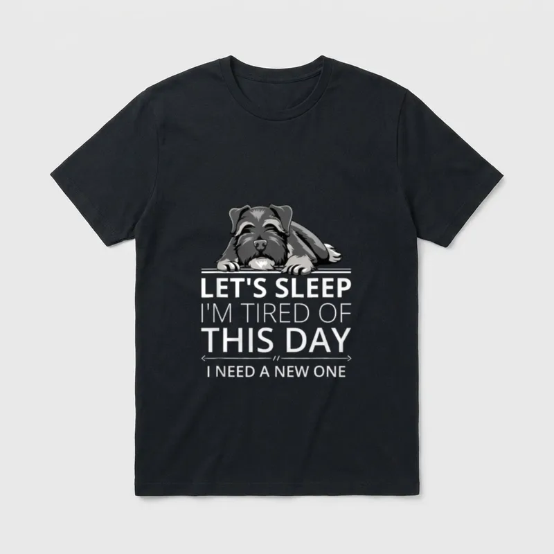 Zwergschnauzer T-Shirt – Klassisches T-Shirt in Schwarz