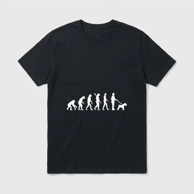 Zwergschnauzer Evolution T-Shirt – Klassisches T-Shirt in Schwarz