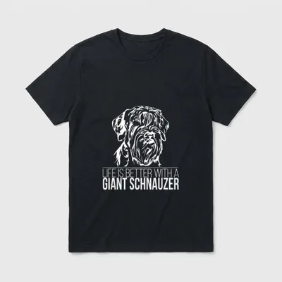 Giant Schnauzer life is T-Shirt – Klassisches T-Shirt in Schwarz