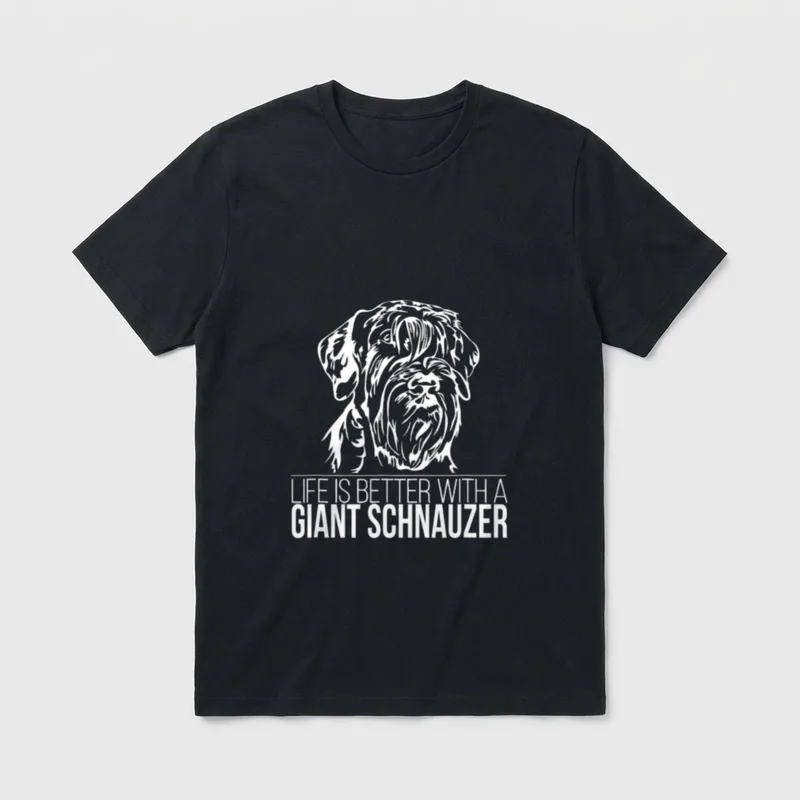 Giant Schnauzer life is T-Shirt – Klassisches T-Shirt in Schwarz