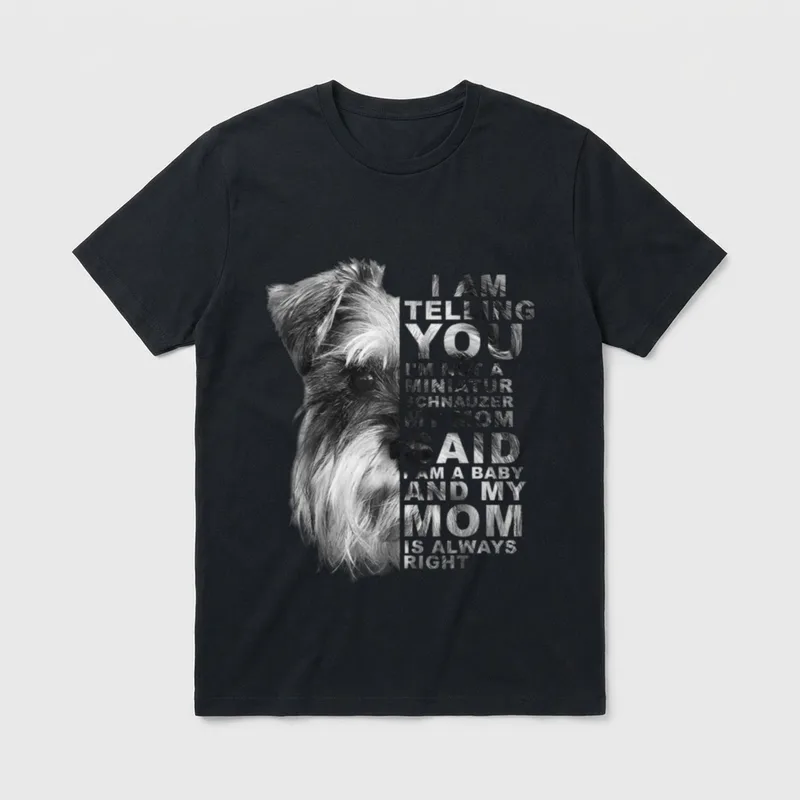 My Mom Said I T-Shirt – Klassisches T-Shirt in Schwarz