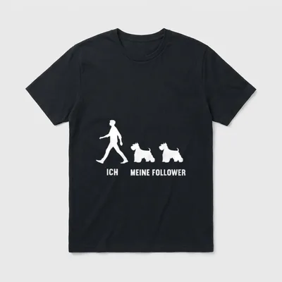 Ich meine Follower Riesenschnauzer T-Shirt – Klassisches T-Shirt in Schwarz
