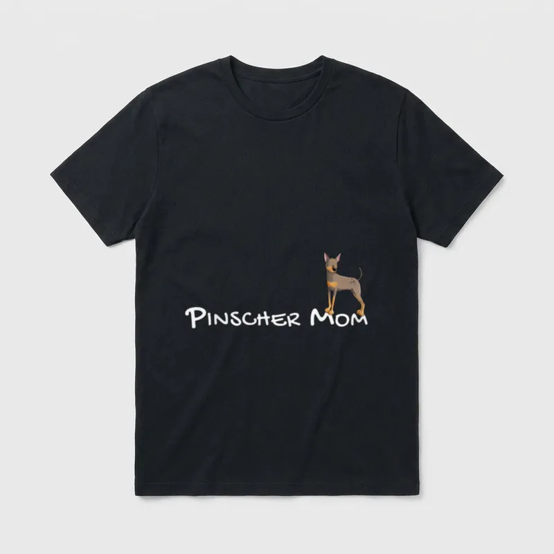 Deutscher Pinscher oder Zwergpinscher T-Shirt – Klassisches T-Shirt in Schwarz