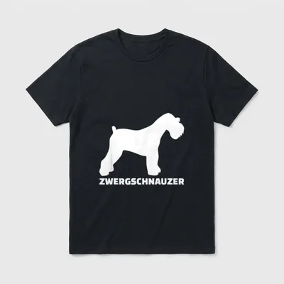 Zwergschnauzer Pinscher & Schnauzer T-Shirt – Klassisches T-Shirt in Schwarz