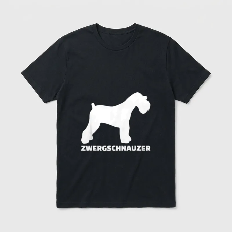 Zwergschnauzer Pinscher & Schnauzer T-Shirt – Klassisches T-Shirt in Schwarz