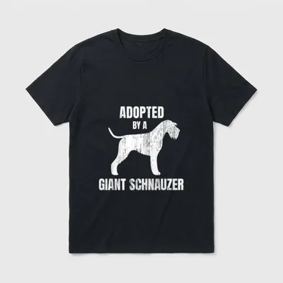 Riesenschnauzer T-Shirt 0180 – Klassisches T-Shirt in Schwarz
