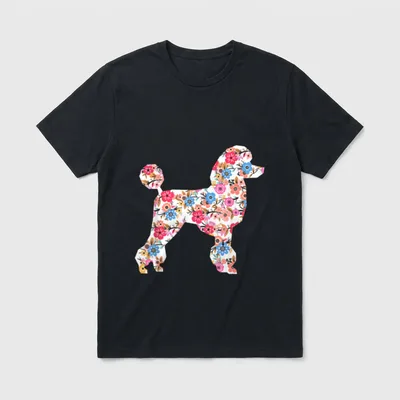 Hundebesitzer Vintage Pudel T-Shirt – Klassisches T-Shirt in Schwarz