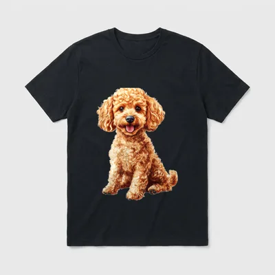 Pudel Hund Motiv Pet T-Shirt – Klassisches T-Shirt in Schwarz