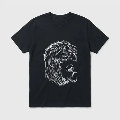 Hund Labradoodle T-Shirt – Klassisches T-Shirt in Schwarz