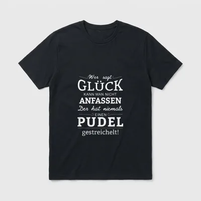 Fun Sprüche Hunde Pudel T-Shirt – Klassisches T-Shirt in Schwarz