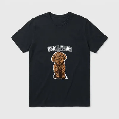 Pudel Mama Hunde Besitzerin T-Shirt – Klassisches T-Shirt in Schwarz