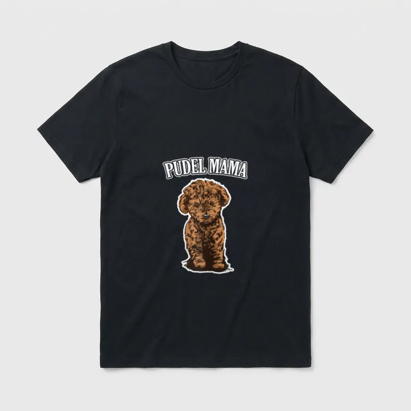 Pudel Mama Hunde Besitzerin T-Shirt – Klassisches T-Shirt in Schwarz