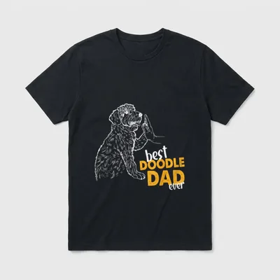 Best Doodle Dad Ever T-Shirt – Klassisches T-Shirt in Schwarz