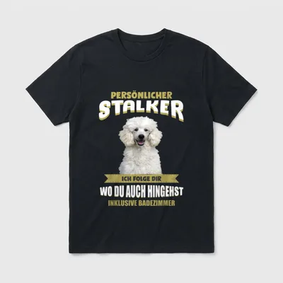 Pudel Pudel Hund T-Shirt – Klassisches T-Shirt in Schwarz