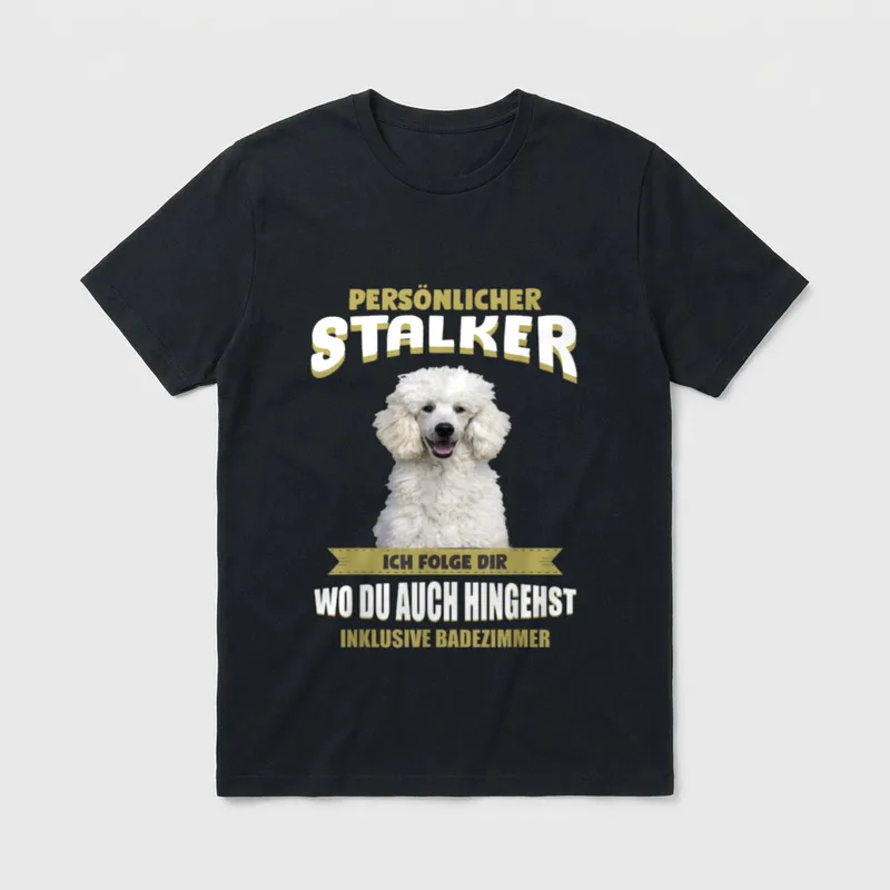 Pudel Pudel Hund T-Shirt – Klassisches T-Shirt in Schwarz