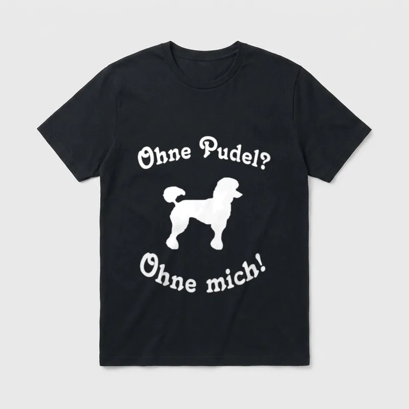 Pudel für Pudel Freunde T-Shirt – Klassisches T-Shirt in Schwarz
