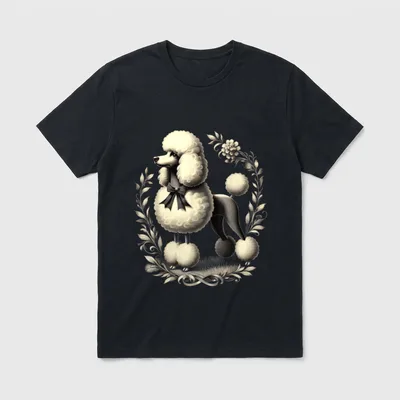 Poodle 50s Nifty Fifties T-Shirt – Klassisches T-Shirt in Schwarz