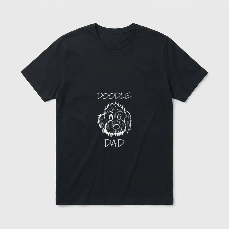 Doodle Dad Goldendoodle T-Shirt – Klassisches T-Shirt in Schwarz
