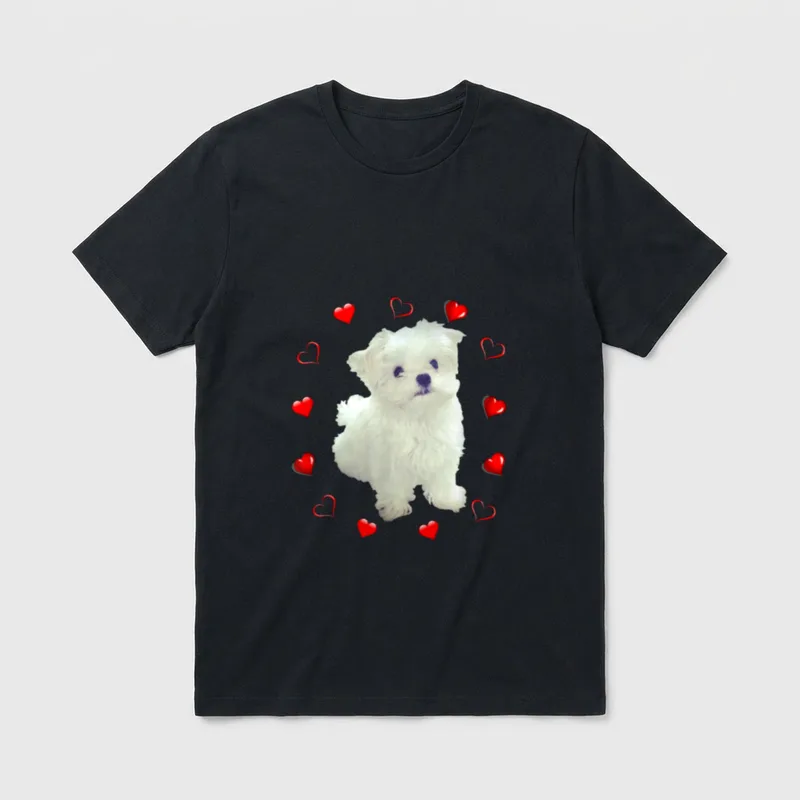 Malteser Hund Liebhaber Welpen T-Shirt – Klassisches T-Shirt in Schwarz
