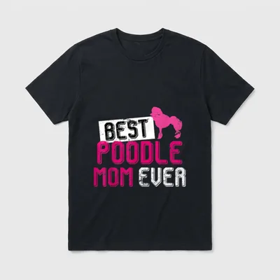 Beste Pudel Mama aller T-Shirt – Klassisches T-Shirt in Schwarz