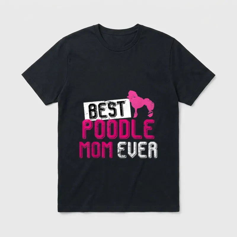 Beste Pudel Mama aller T-Shirt – Klassisches T-Shirt in Schwarz