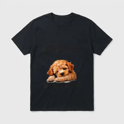 Pudel Offizielles Schlafshirt T-Shirt – Klassisches T-Shirt in Schwarz