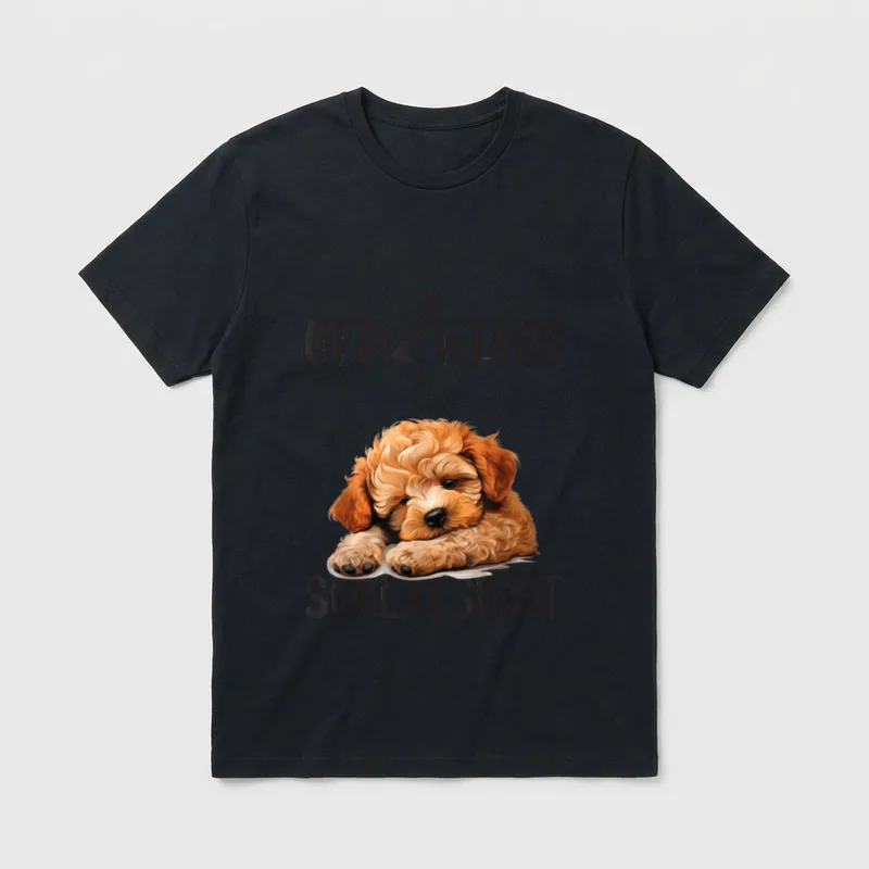 Pudel Offizielles Schlafshirt T-Shirt – Klassisches T-Shirt in Schwarz