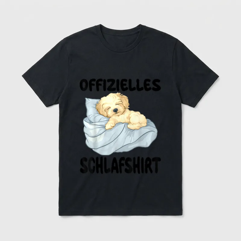 Lustiges Maltipoo Hund Offizielles T-Shirt – Klassisches T-Shirt in Schwarz