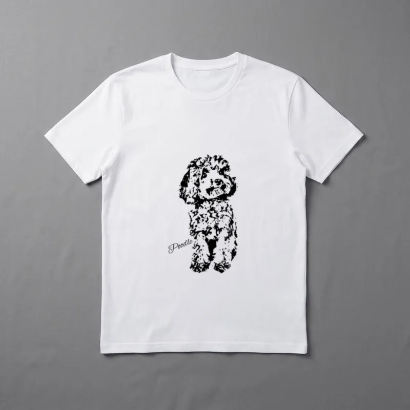 Entzückendes Zwergpudel-niedliches T-Shirt – Klassisches T-Shirt in Schwarz